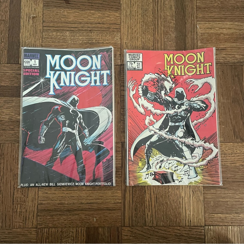 Comic Books Moon Knight #1 Special Edition & #31 (1983) Marvel Comics
